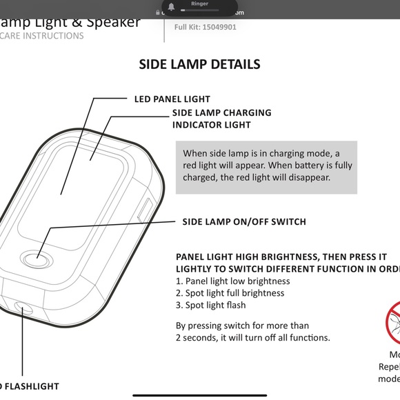 Overland Solar LED Light with Handle - Picture 9 of 16